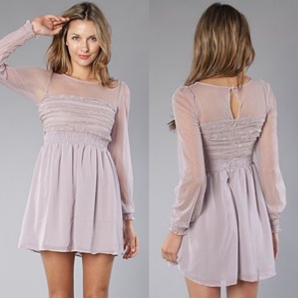 Free People Dresses & Skirts - Free People Lavender Vintage Lace Dress